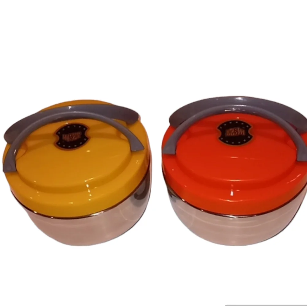 COPY - Double Layer Lunch Box, 2 Different color Yellow and Orange